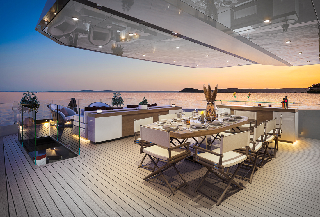 Exploring a new T500 Tethys Tankoa yacht concept with HotLab Yacht