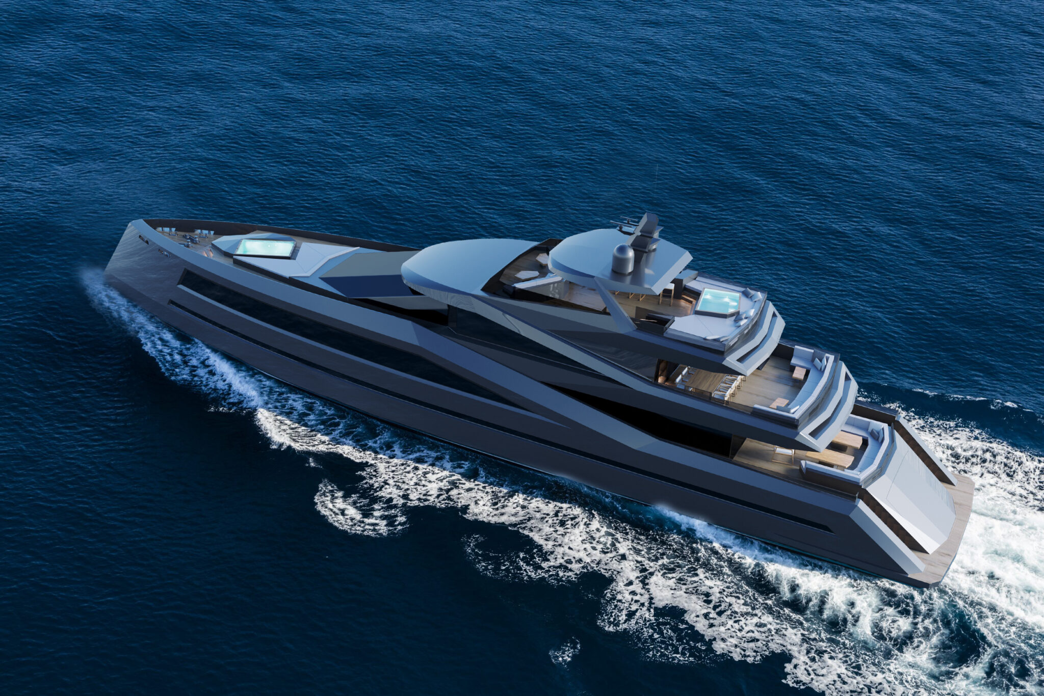 Think disruptive a 50m superyacht project Odisye from inside Yacht