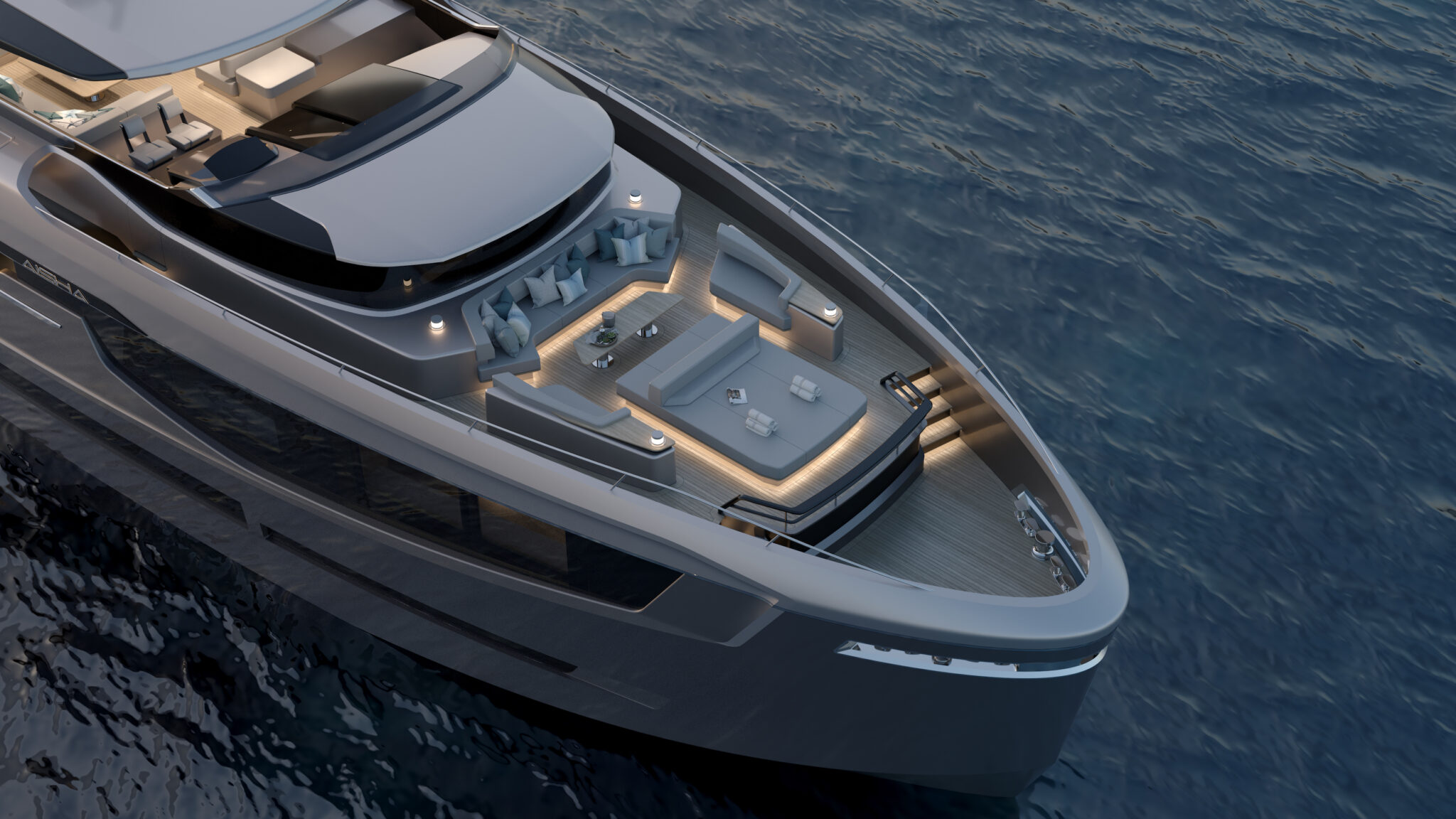 Living prosperous the 40m Aisha and her yacht interiors exposed